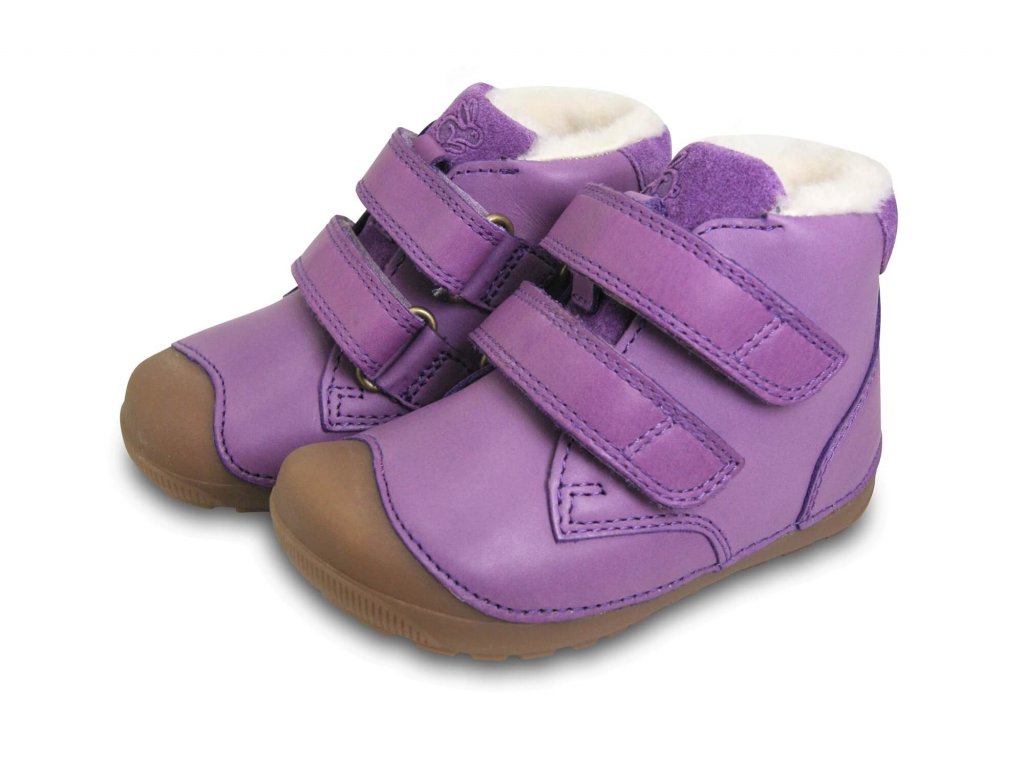 fup Jep Forskellige Bundgaard Petit Winter Mid Velcro - Purple - Aner Shoes