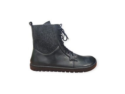 Ortoplus Okbare celorocni barefoot boty cerna
