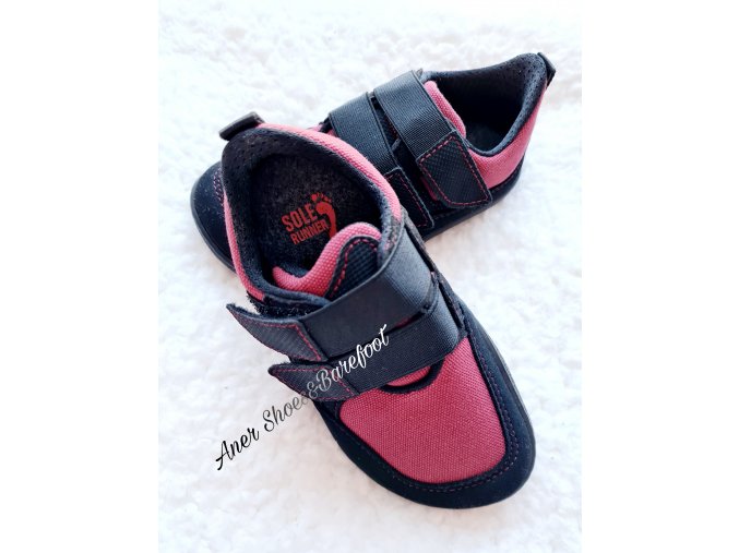 Sole Runner Puck 2 black red tenisky barefoot