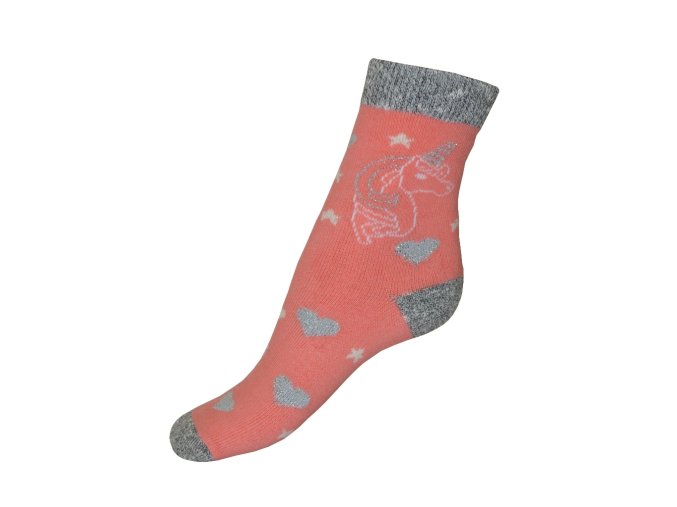 jednorožec Knebl Hosiery ponožky růžové