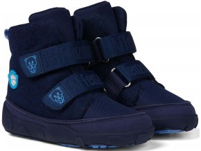 Affenzahn barefoot Minimal Midboot Wool Bear Blue