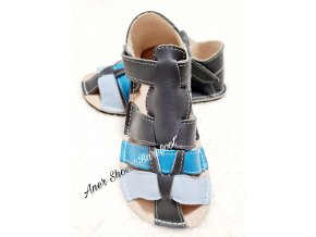 Zeazoo Marlin sandalky barefoot grey blue light blue 1