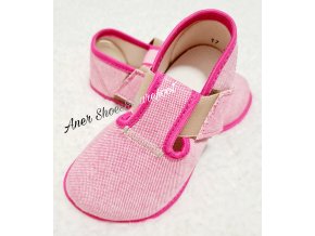 Pegres barefoot papucky BF01 pink ruzova