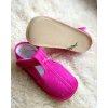 Beda barefoot papuče užší ruzova trpytka