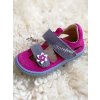 Filii barefoot sandalky Kaiman velcro pink c