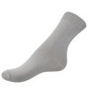 bavlněné ponožky s Ionty stříbra svetle sede