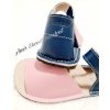 Zeazoo Coral sandalky barefoot navy blue pink 4