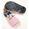 Zeazoo Coral sandalky barefoot navy blue pink1