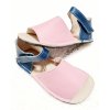 Zeazoo Coral sandalky barefoot navy blue pink 2