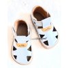 Pegres barefoot sandalky BF grey seda 2