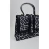 Malá čierna kabelka s Leo printom
