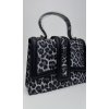 Malá čierna kabelka s Leo printom