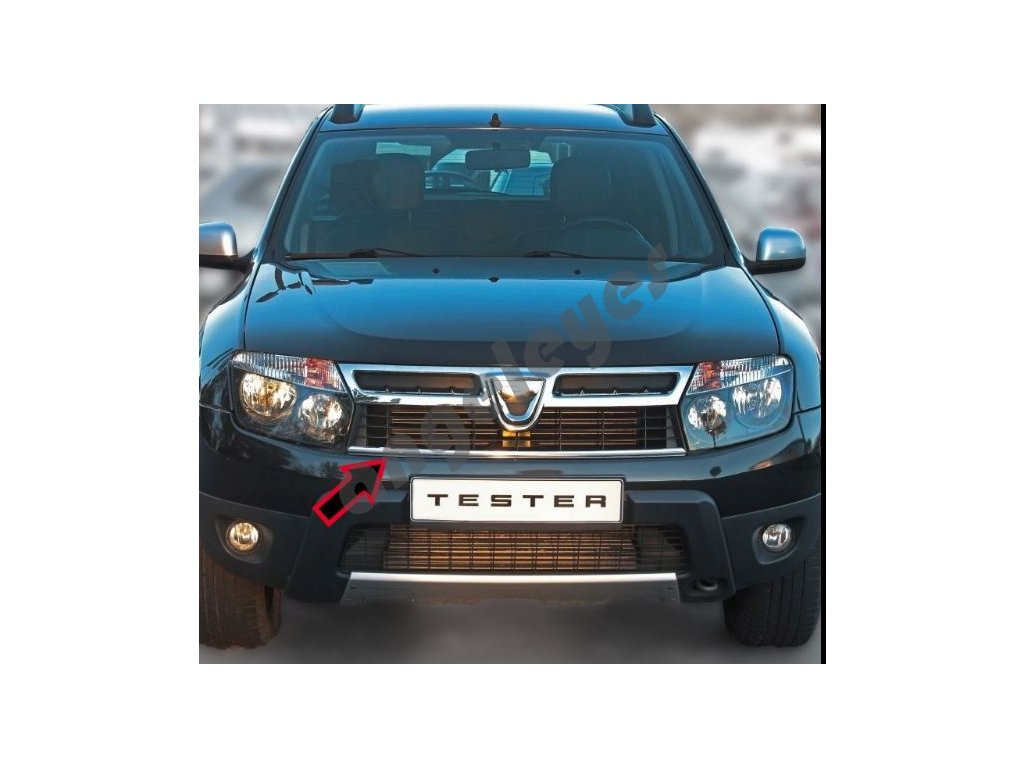 Nerezová lišta do prednej masky Dacia Duster 2010-2013