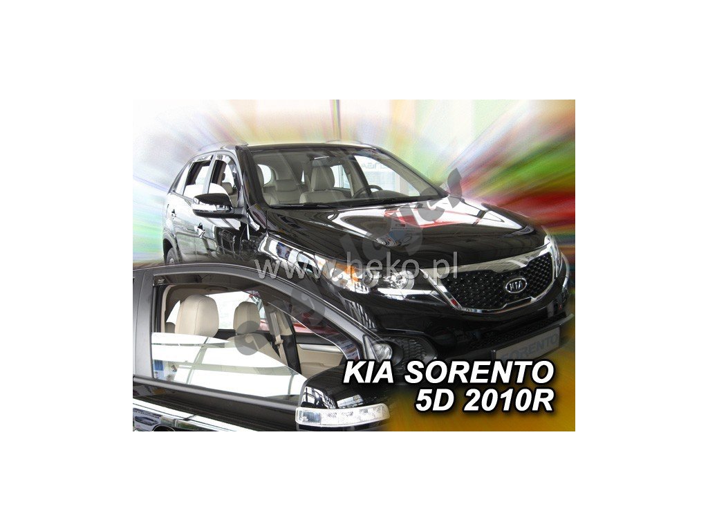 Deflektory na okná pre Kia Sorento II, rv. 20092015 2ks