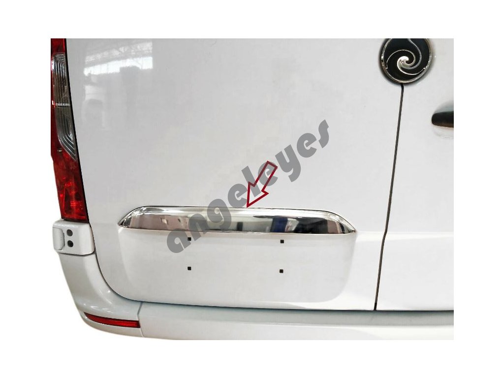 Nerezové lišta nad zadnú ŠPZ Mercedes Sprinter W907, W910
