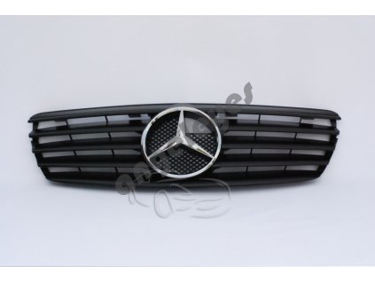 Predná maska pre Mercedes W211 čierna s chrómovým znakom