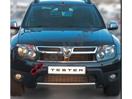 Nerezová lišta do prednej masky Dacia Duster 2010-2013