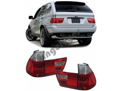 X5 zadné LED svetlá červeno biele
