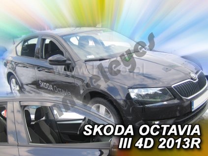 Deflektory na okná pre Škoda Octavia 3, 2ks