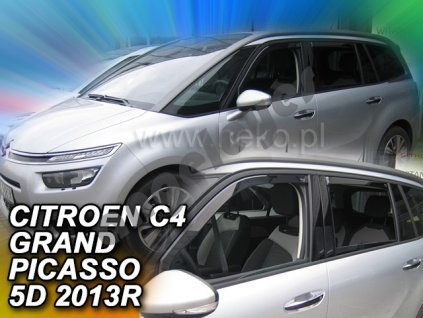Deflektory na okná pre Citroen C4 Grand Picasso, 4ks