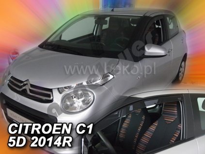 Deflektory na okná pre Citroen C1, 2ks