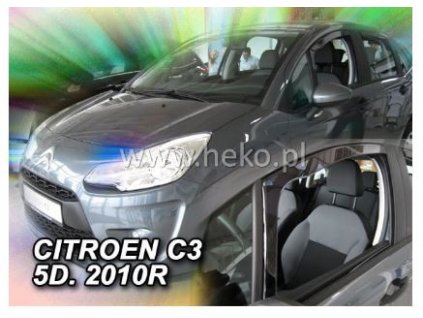 Deflektory na okná pre Citroen C3, 2ks