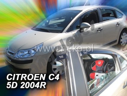 Deflektory na okná pre Citroen C4, 4ks
