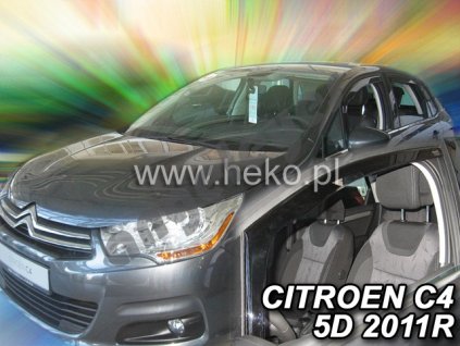 Deflektory na okná pre Citroen C4, 4ks