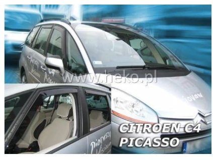 Deflektory na okná pre Citroen C4 Picasso, 4ks