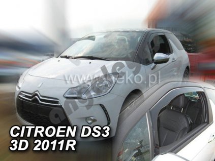 Deflektory na okná pre Citroen DS3, 2ks