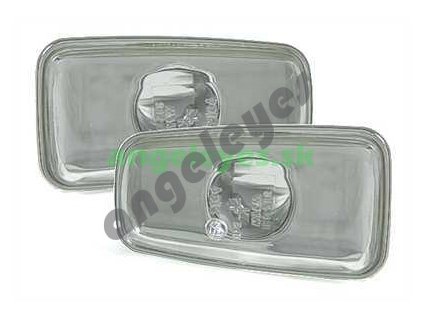 Peugeot 106 bočné smerovky číre chrómové