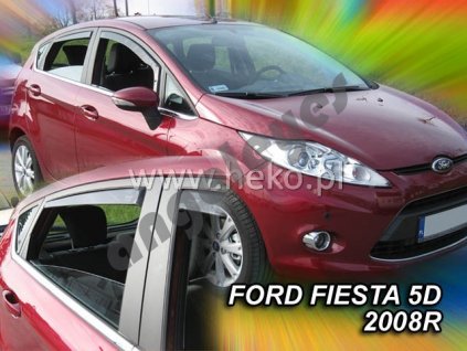 Deflektory na okná pre Ford Fiesta, 4ks