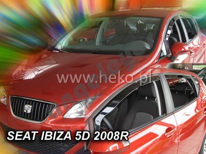 Deflektory na okná pre Seat Ibiza 6J, 2ks