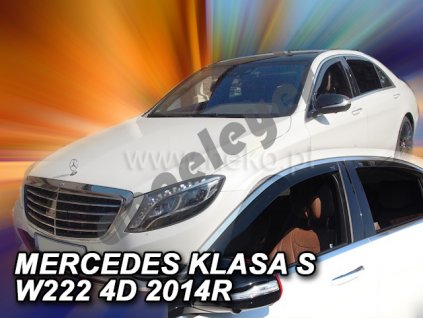 Deflektory na okná pre Mercedes S W222, 4ks