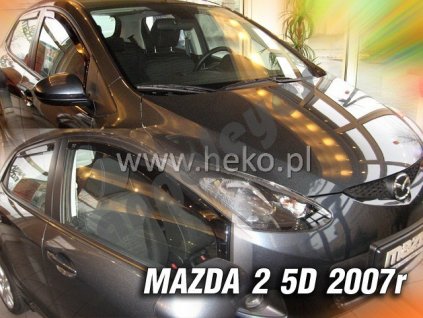 Deflektory na okná pre Mazda 2, 2ks