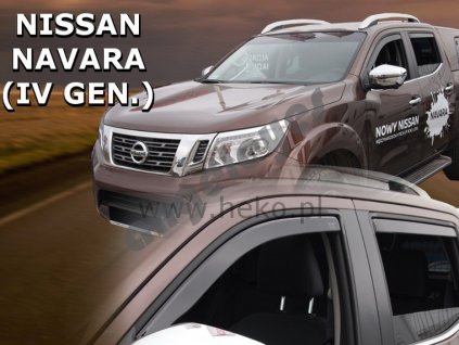Deflektory na okná pre Nissan Navarra, 2ks