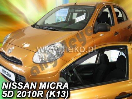 Deflektory na okná pre Nissan Micra K13, 2ks
