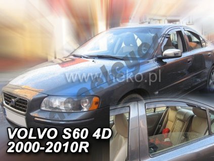 Deflektory na okná pre Volvo S60 rv. 00-10, 4ks