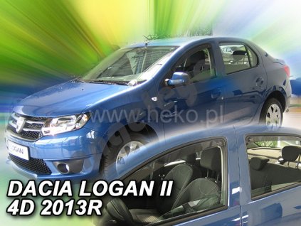 Deflektory na okná pre Dacia Logan II, 4ks