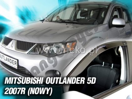 Deflektory na okná pre Mitsubishi Outlander II, 4ks