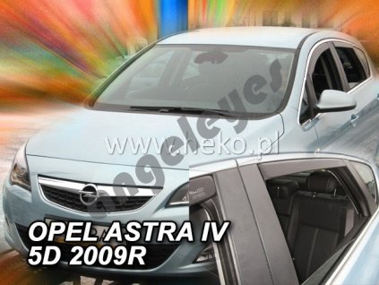 Deflektory na okná pre Opel Astra J, 4ks