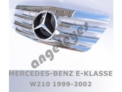 Mercedes E W210 predná maska AMG chrómová