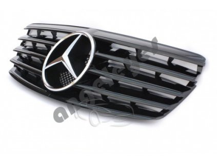 Mercedes E W211 predná maska AMG, lesklá čierna