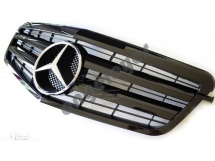 Mercedes E W212 predná maska AMG, lesklá čierna