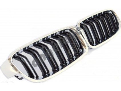 BMW F30/F31  predná maska štýl M3, čierna s chrómom