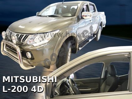 Deflektory na okná pre Mitsubishi L-200, 2ks