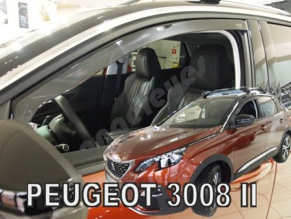Deflektory na okná pre Peugeot 3008, 2ks
