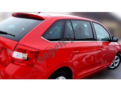 Chrómové nerezové okenné lišty Škoda Rapid Spaceback