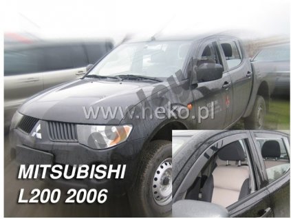 Deflektory na okná pre Mitsubishi L-200, 2ks