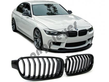 BMW 3 F30/F31 predná čierna lesklá maska štýl M3